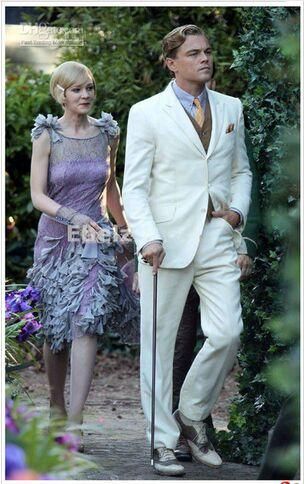 Acheter Le Grand Gatsby Robe Blanc Costume Pour Marié Hommes Costumes De Mariage Tuxedo Ensemble Professionnel Tailor Personnalisé Amant Trajes De