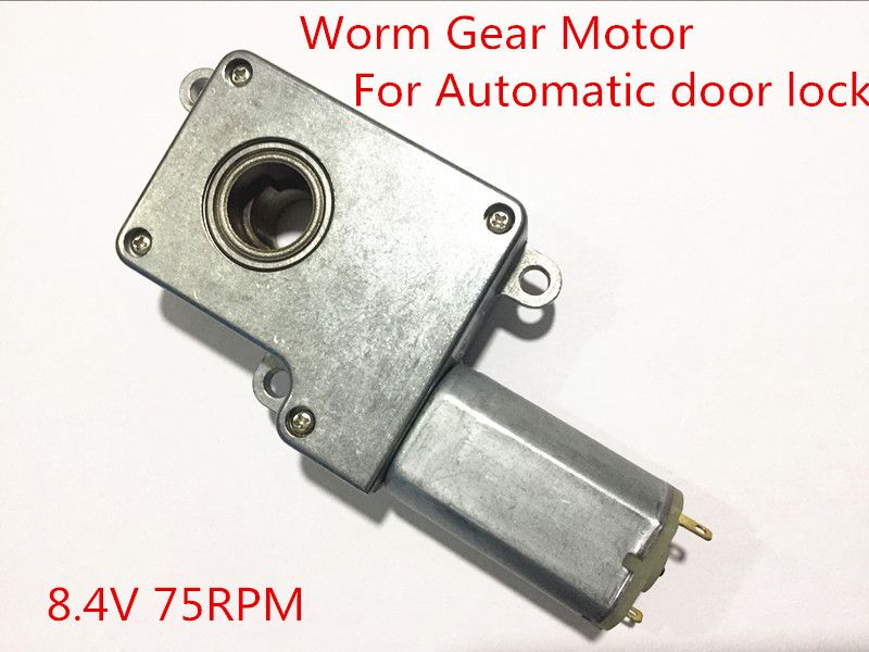 2019 8 4v 75rpm Dc Worm Gear Motor For Automatic Door Lock From
