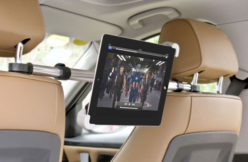 360 Seggiolino Auto Poggiatesta Girevole Supporto Staffa per tutte le iPad Tablet 7 a 10.1 pollici 