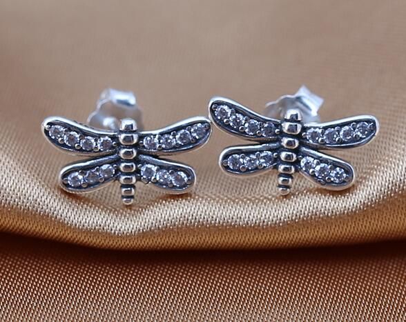 6 Dragonfly charms antique silver tone A85