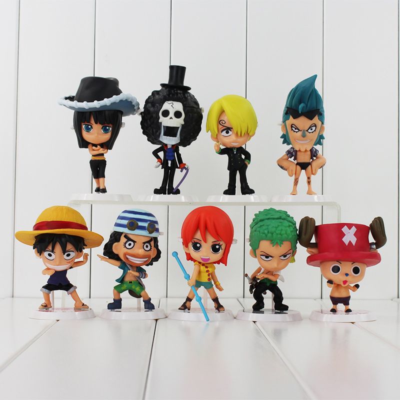 Acheter Un Morceau Luffy Nami Robin Chopper Brook 9styles Set Pvc Action Figure Colletable Modele Jouet Cadeau Danniversaire De Lenfant Livraison Gratuite Au Detail De 17 76 Du Emma Fr Dhgate Com