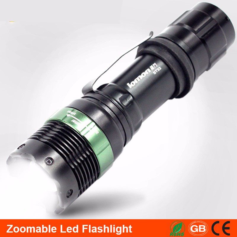 Zoomable LED Flashlight 18650 Rechargeable Torchlight Waterproof Handy
