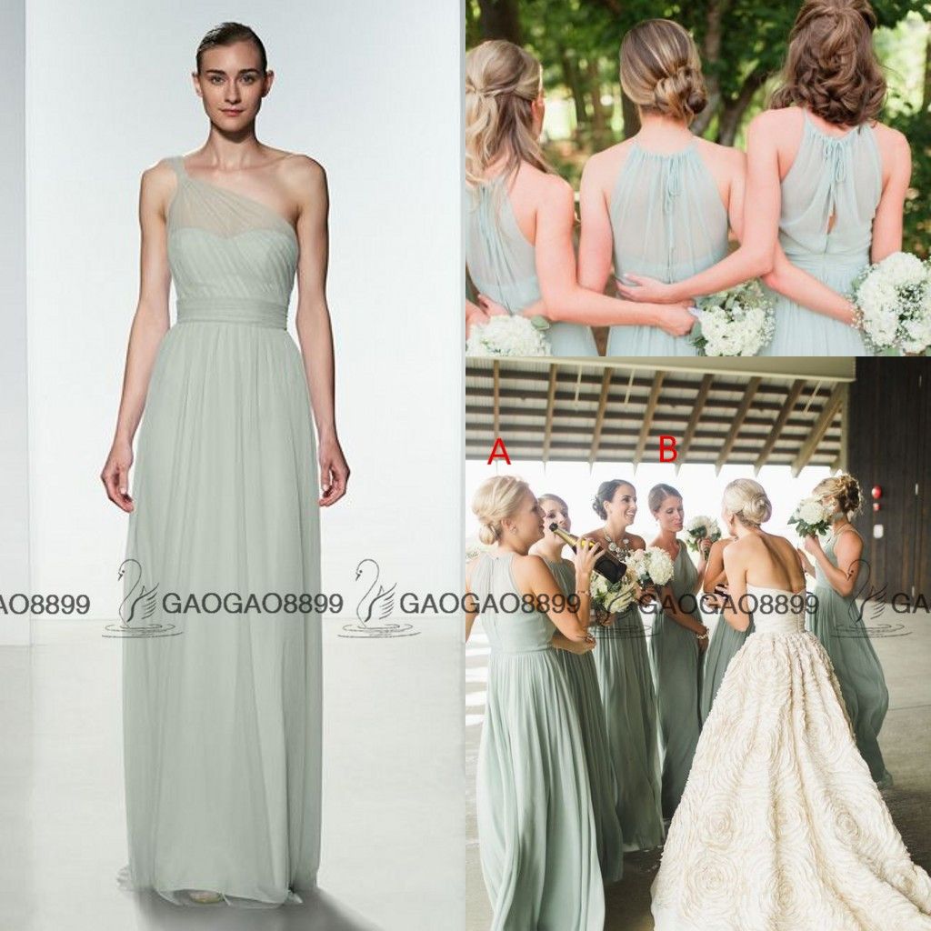 sage chiffon dress