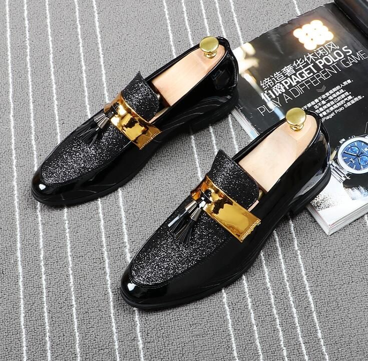 zapatos de vestir de cuero para hombre