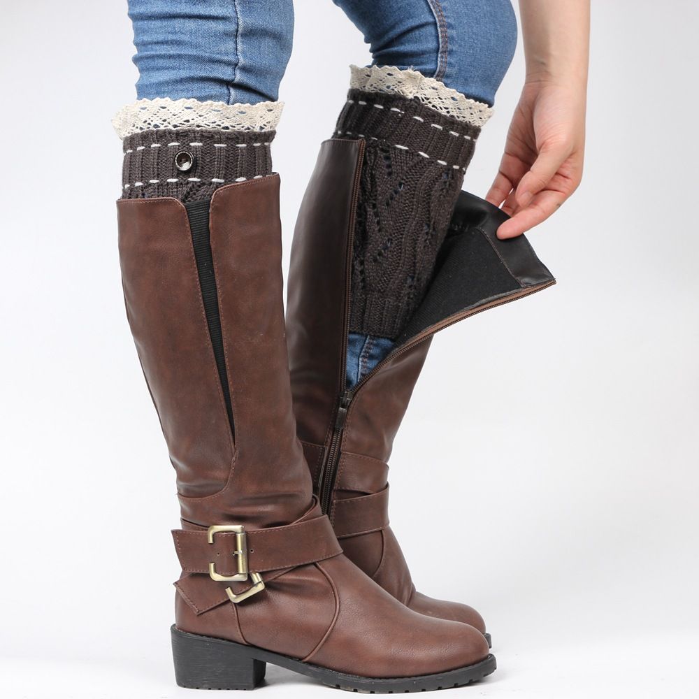 Compra Mujer Botas De Bota Calcetines De Medias Moda Encajes Calentadores  Para Piernas Calentamiento Lana Botín Calzado De Invierno Calzas Para Botas  Barato | Entrega Rápida Y Calidad | Es.Dhgate