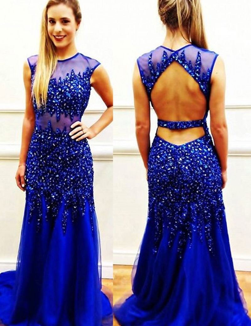 bright royal blue dress