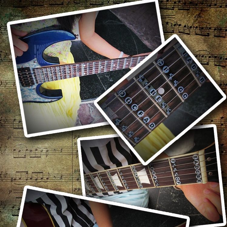 Pegatina para incrustaciones de guitarra, marcador de diapasón, calcomanías  de patrón mixto, hermoso diseño|guitar inlay|inlay stickerguitar inlay  stickers - AliExpress