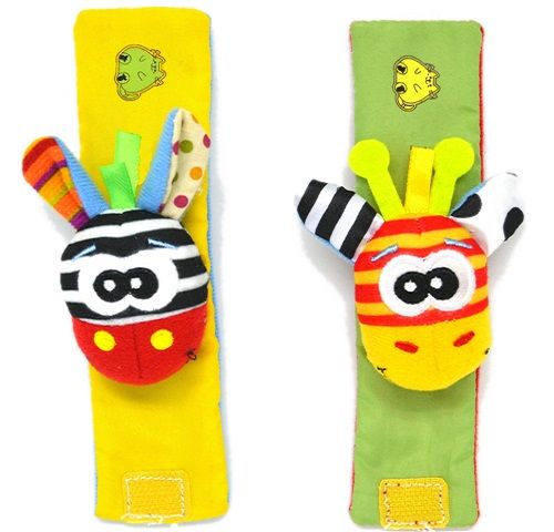 baby sensory wrist and rattle set