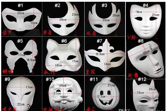 Grosshandel 500 Stucke Beste Diy Maske Handgemalte Halloween Weisse Gesichtsmaske Zorro Crown Schmetterling Blankopapier Maske Maskerade Party Cosplay Masken Cw0298 Von Theoneseller 0 53 Auf De Dhgate Com Dhgate