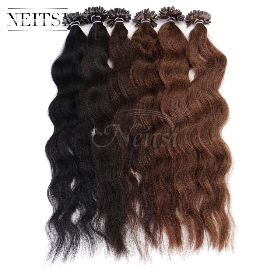 New Fashion 20inch Wavy Hair Extension Prebonde Natural Wavy U