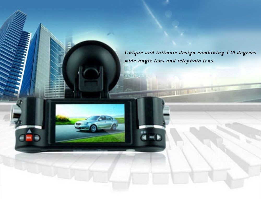 Car Camera HD Windshield Driving Recorder Car Dvr Black Digital Video