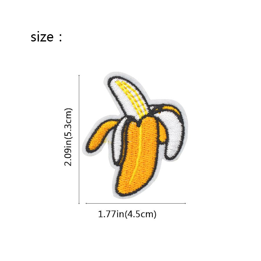Fruit Banana Embroidered Iron on Patches for Clothing DIY Apparel Accessory NICA Fruit Banana Embroidered Iron on Patches for Clothing DIY Apparel Accessory NICA