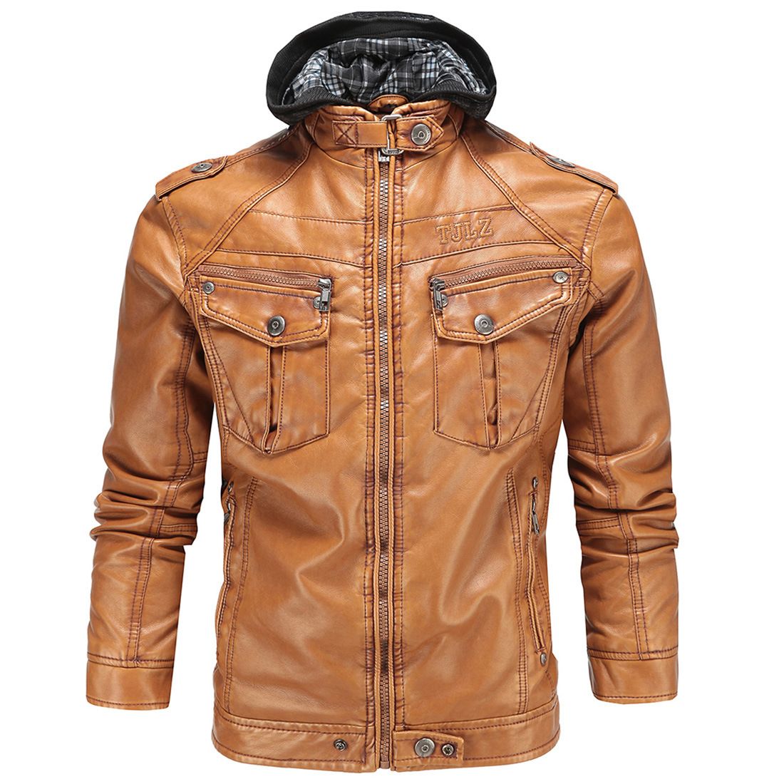 2020 Fashion Vintage Mens Leather Jacket Craftsmanship Clothes