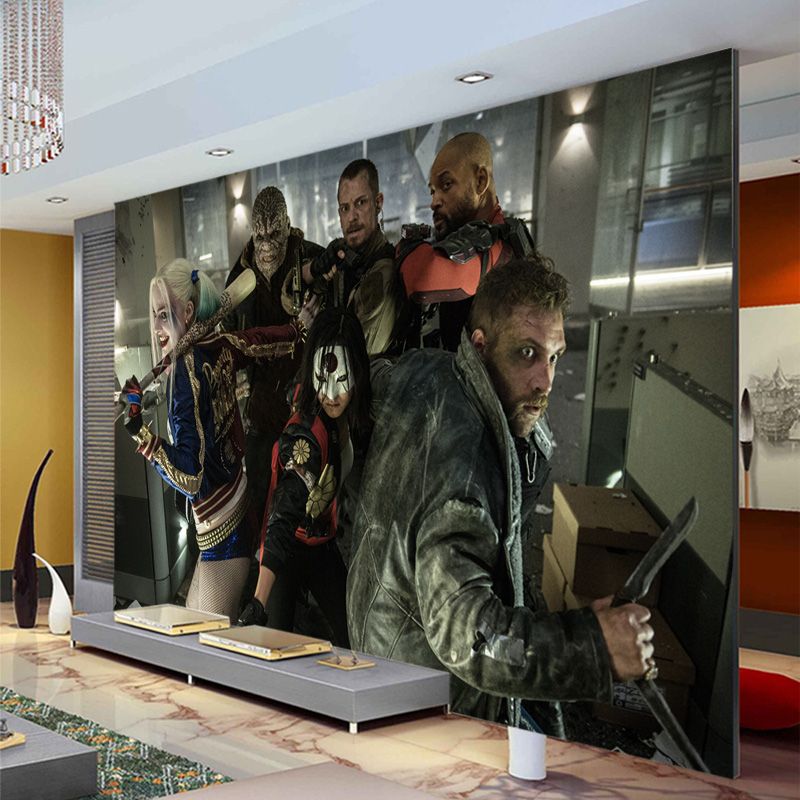 Suicide Squad Photo Wallpaper Custom 3d Wallpaper For Walls 3d Stereoscopic Mural Bedroom Hotel Desinger Wallpaper Harley Quinn Wallpaper As Wallpaper