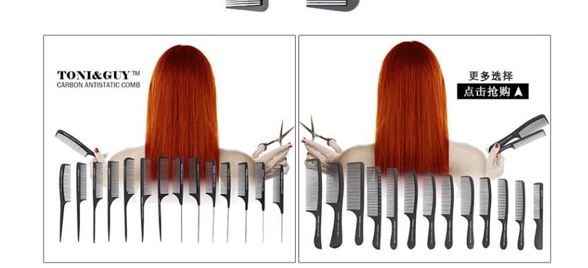 Grosshandel Schwarz Tony Guy Friseur Kamm Haircut Kamm Haarkamm Jeder Stil Antistatische Kamm Doppel Verwendung Stil Haarpflege Styling Tools Von
