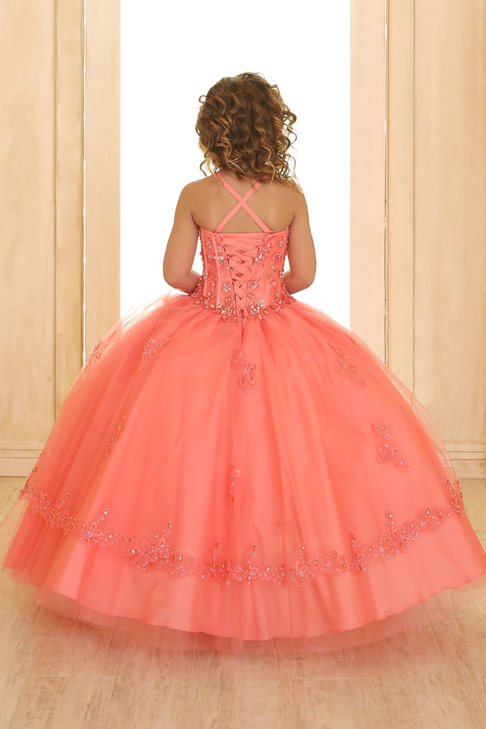 Vestidos De Niña Color Coral Top Sellers, 52% OFF | www.ingeniovirtual.com