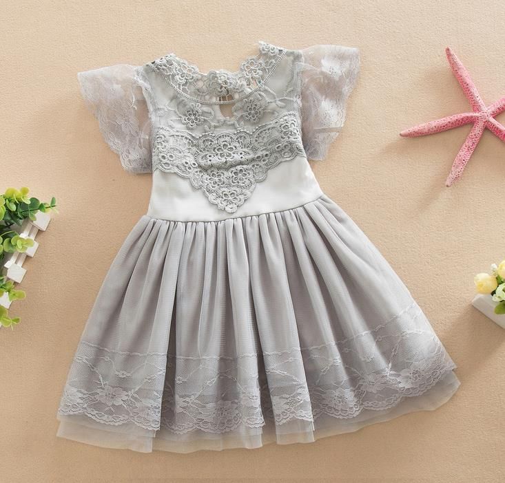 girls grey dress