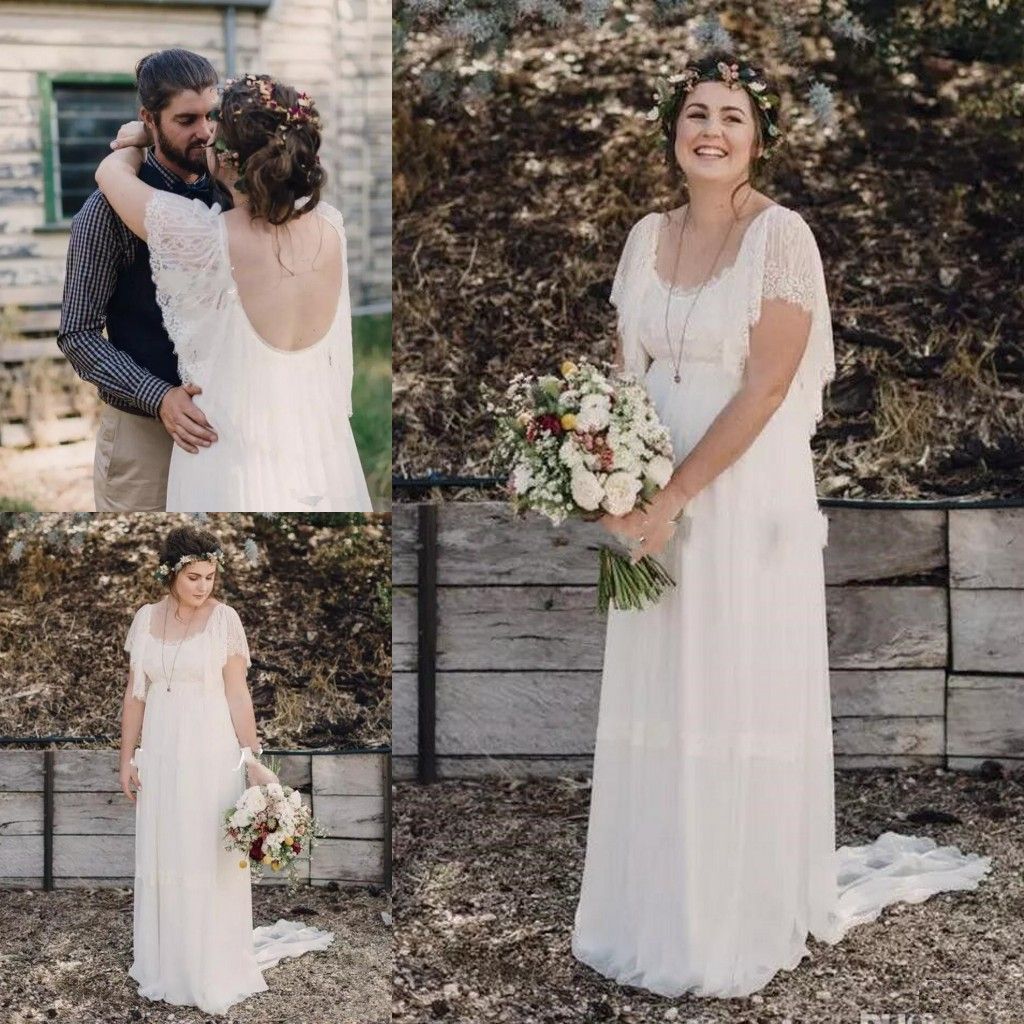 ivory bohemian wedding dress