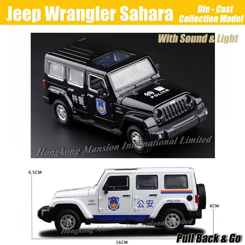 jeep wrangler diecast black