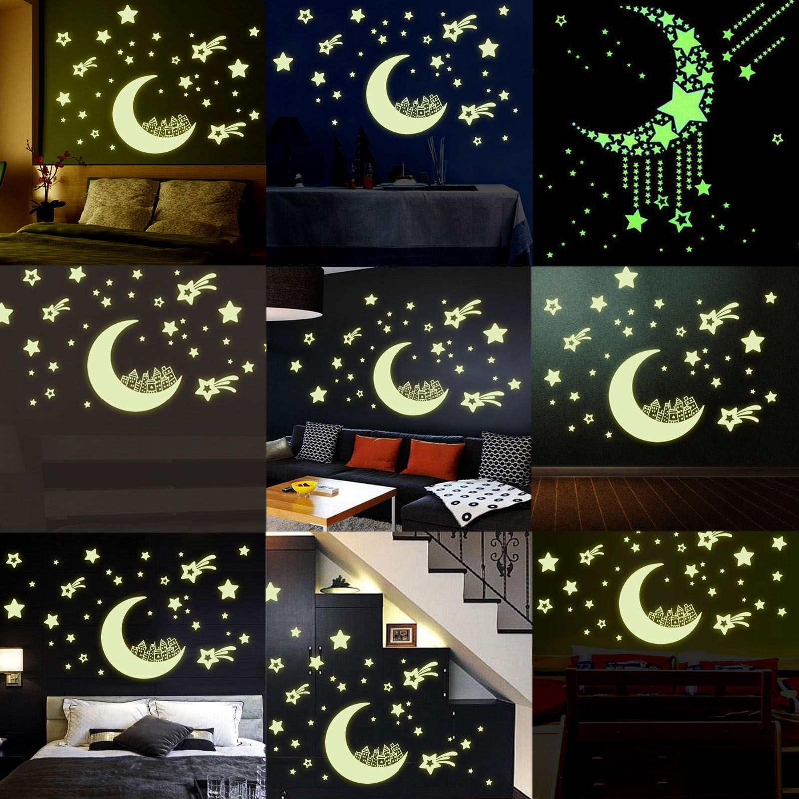 Home Decal Glow In The Dark Bedroom Corridor Ceiling Wall Fluorescent Sticker_ci Home Decal Glow In The Dark Bedroom Corridor Ceiling Wall Fluorescent Sticker_ci