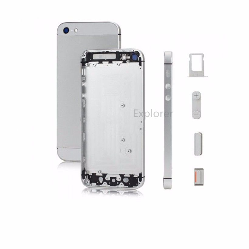 For Iphone 5 5g 5s Back Cover Housing Battery Door With Sim Card Tray Power Volume Side Buttons Replacement Parts From Explorer08 5 8 Dhgate Com