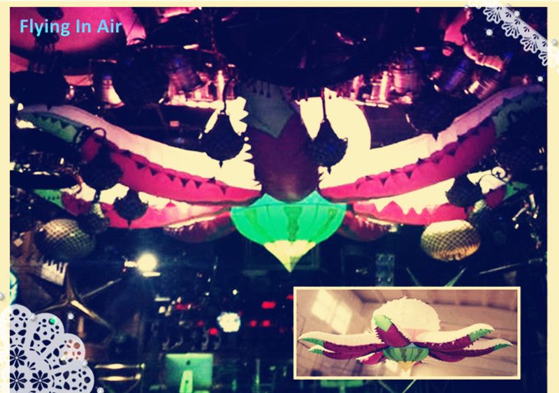 2019 6m Hanging Sea Creature Inflatable Octopus Flower For