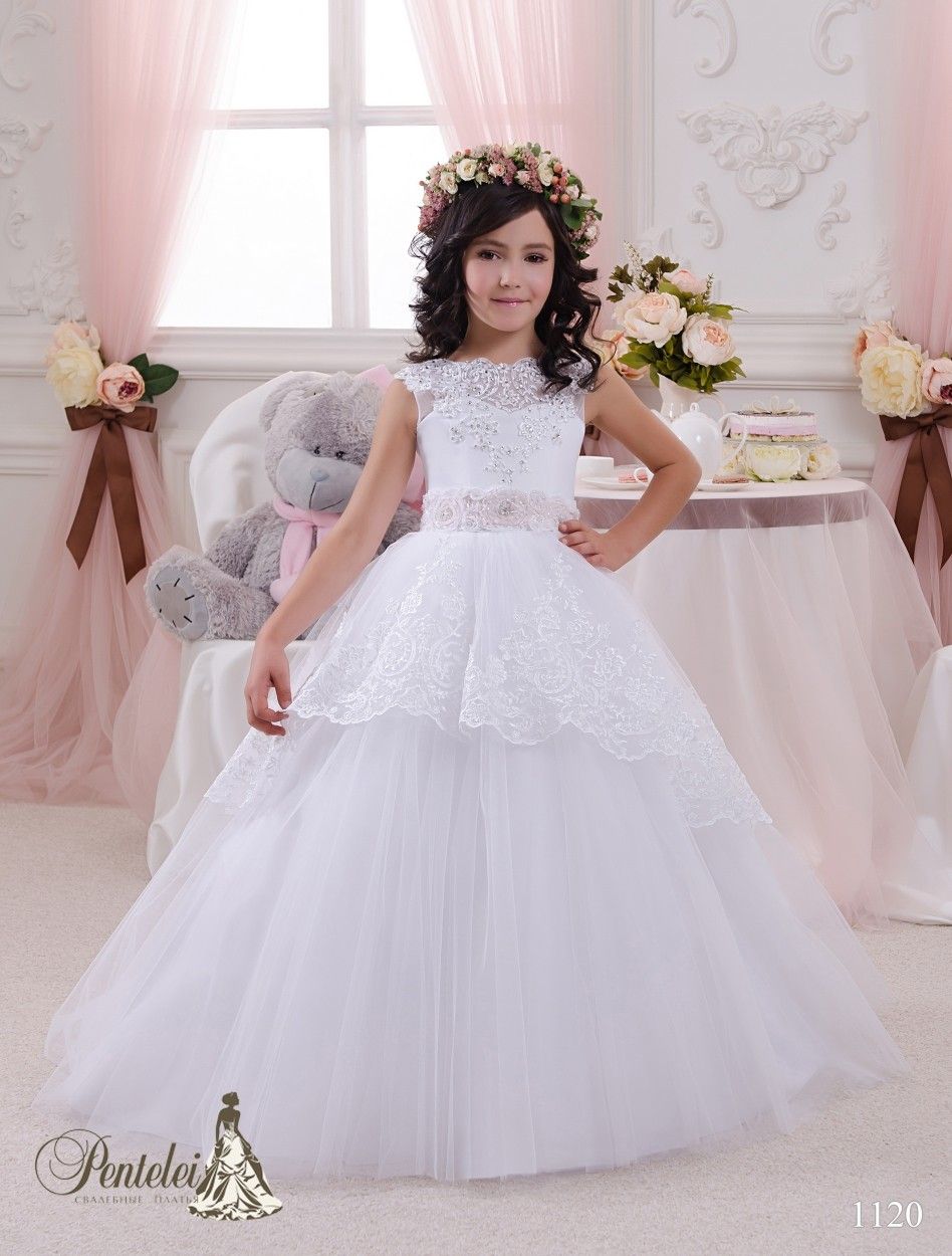 Compra Vestidos Bonitos Para Niñas De Flores 2016 Con Fajín Moldeado  Apliques De Encaje De Tul Vestido De Primera Comunión Para Niñas Pequeñas  Barato | Entrega Rápida Y Calidad | Es.Dhgate