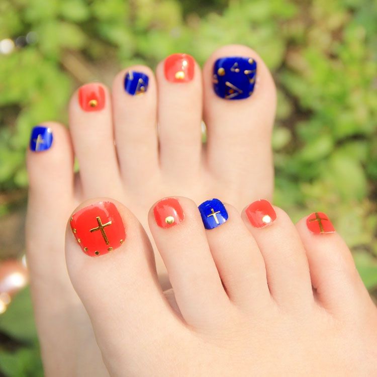 toe nail design stickers