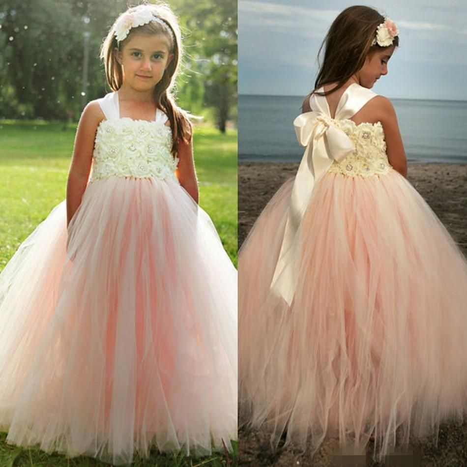 blush pink flower girl dresses uk
