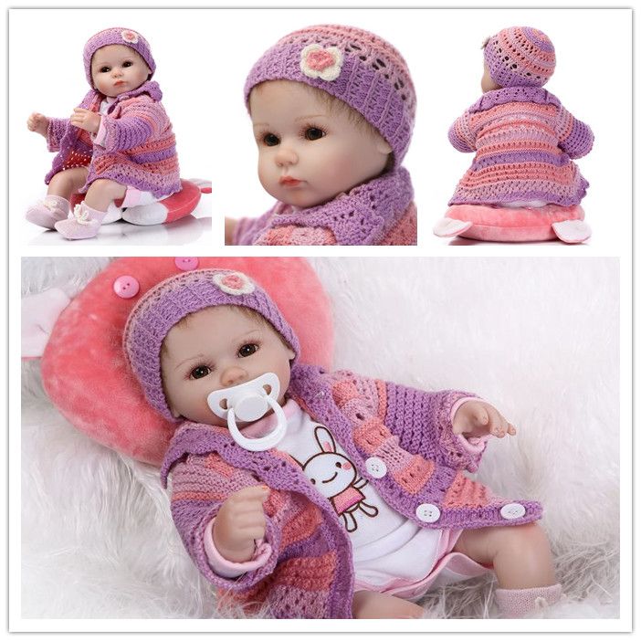 realistic crochet baby doll