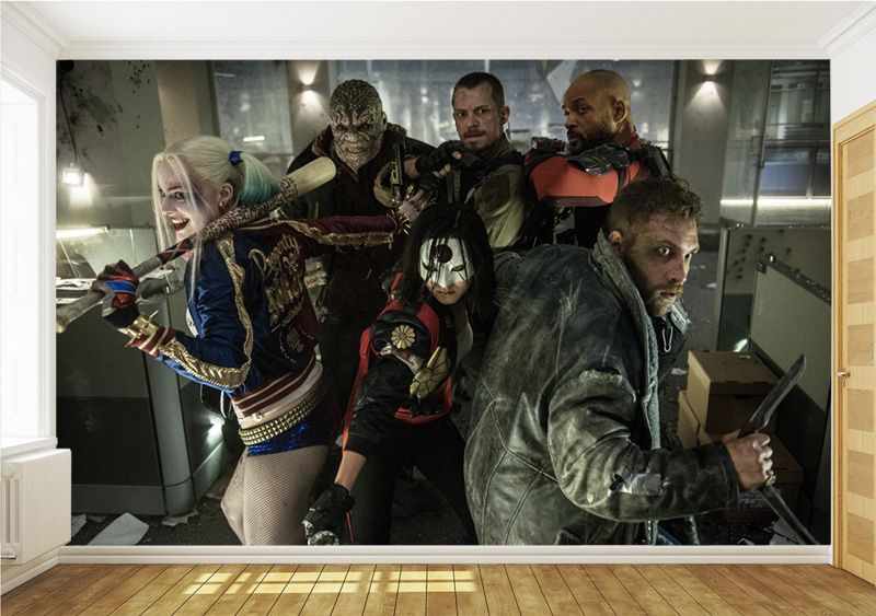 Suicide Squad Photo Wallpaper Custom 3d Wallpaper For Walls 3d Stereoscopic Mural Bedroom Hotel Desinger Wallpaper Harley Quinn Wallpaper As Wallpaper