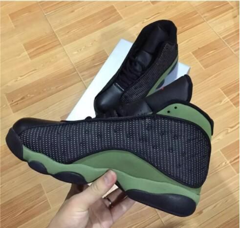 olive green and black 13s