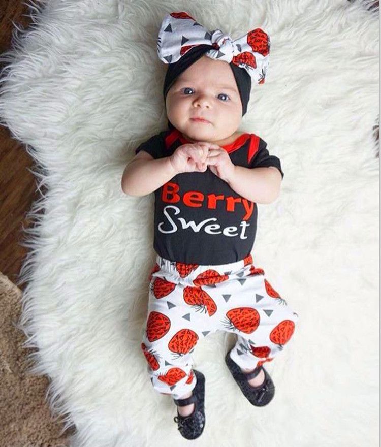 strawberry baby clothes