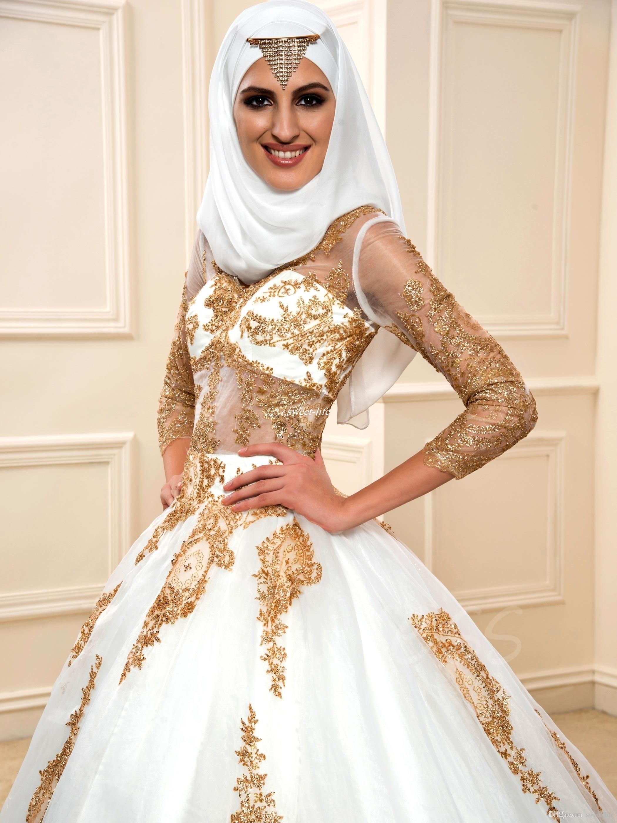 Gold Sequin Wedding Dress