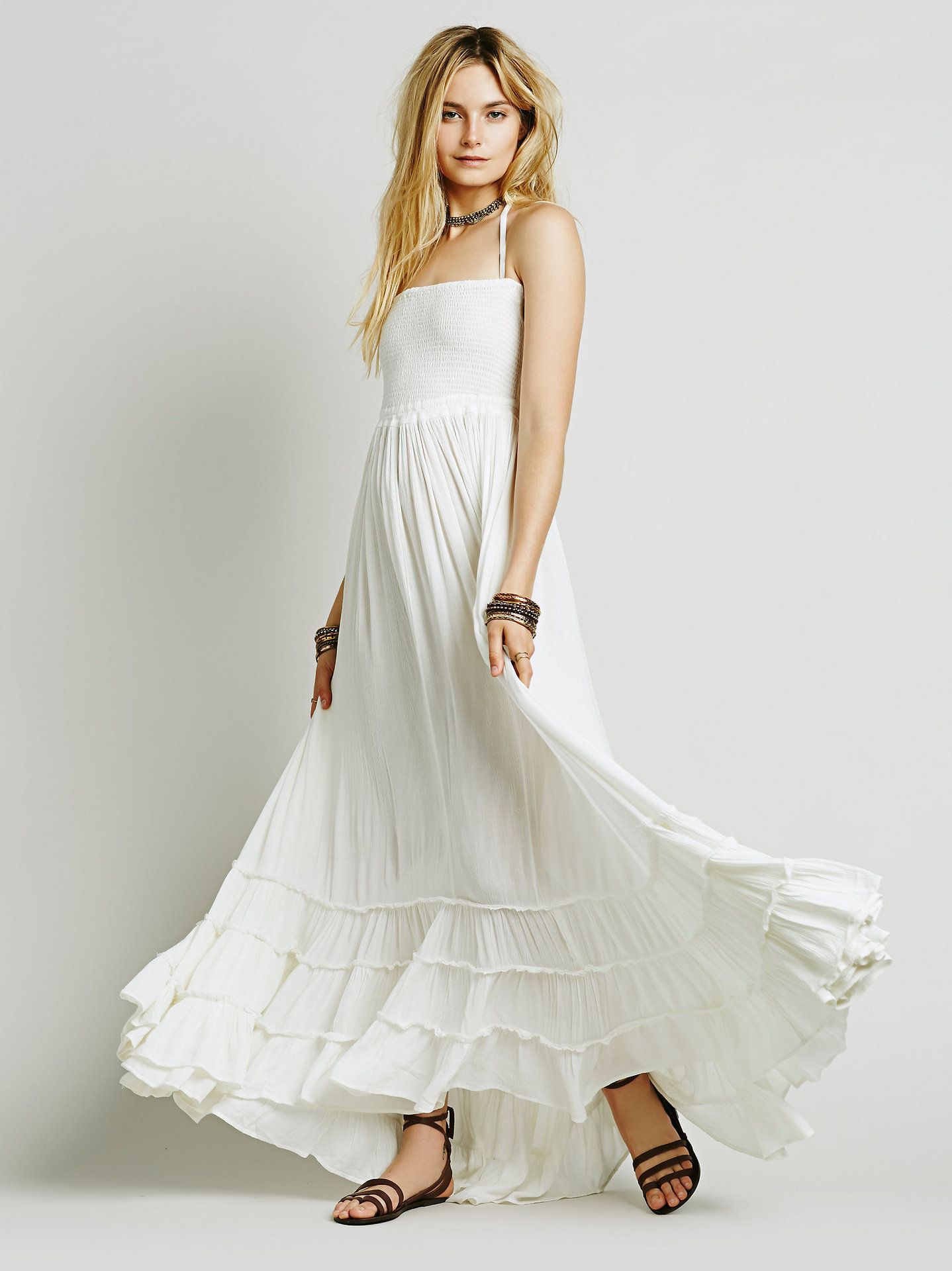 relaxed linen beach dress