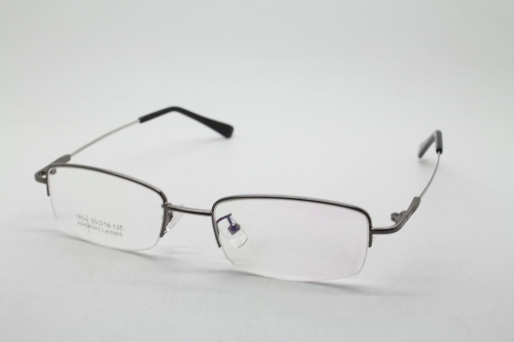 metal half frame glasses
