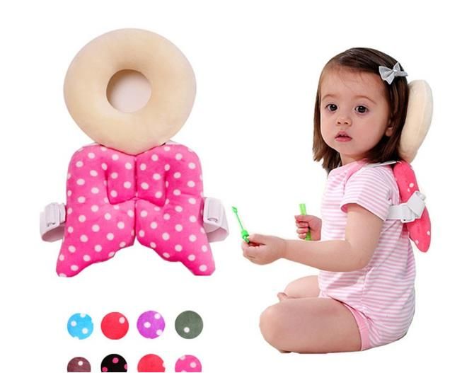 Niño protección para la cabeza del bebé cojín reposacabezas almohada para el cuello del bebé almohada con correas de color amarillo y marrón Niño protección para la cabeza del bebé cojín reposacabezas almohada para el cuello del bebé almohada con correas de color amarillo y marrón