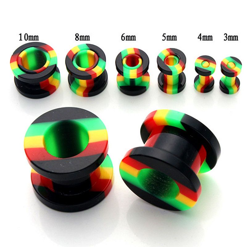 2021 Mixed Sizes 310mm Acrylic Ear Tunnels Gauges Ear Stretcher
