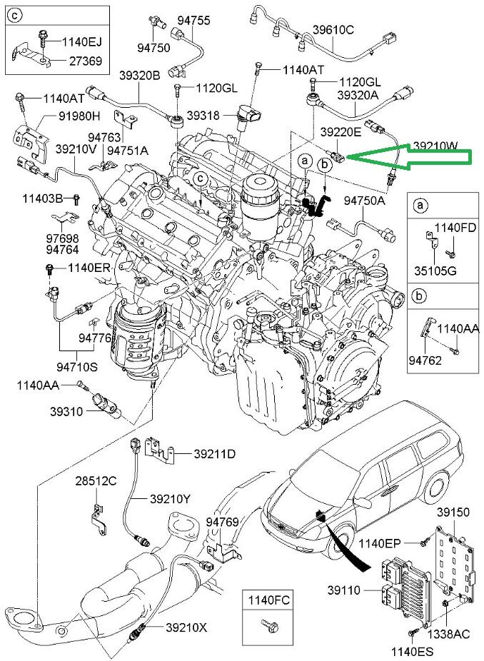 Fits 2014-06 Hyundai AZERA GENESIS Kia AMANTI SORENTO OPTIMA SEDONA SANTA FE BORREGO ENTOURAGE SONATA Engine Oil Temperature Sensor VERACRUZ SPORTAGE Auto 7 RONDO