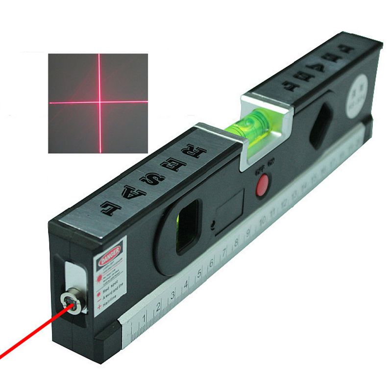 2020 LASER Ruler 1m Aluminium Plate Laser Tool Spirit Level Mini Laser