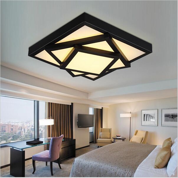 bright ceiling lights