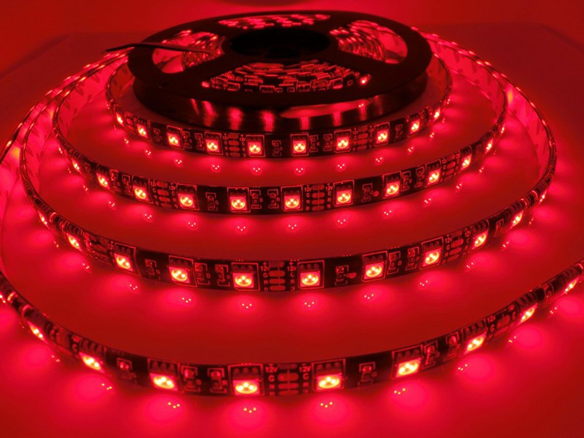 DC12V 5M 5050 RGB 300LED Strip Light Car DRL DIY Tape Black PCB Waterproof IP65