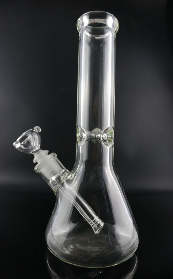 Discount 9mm Thick Beaker Bongs Super Heavy Glass Water Pipe Glass Bong