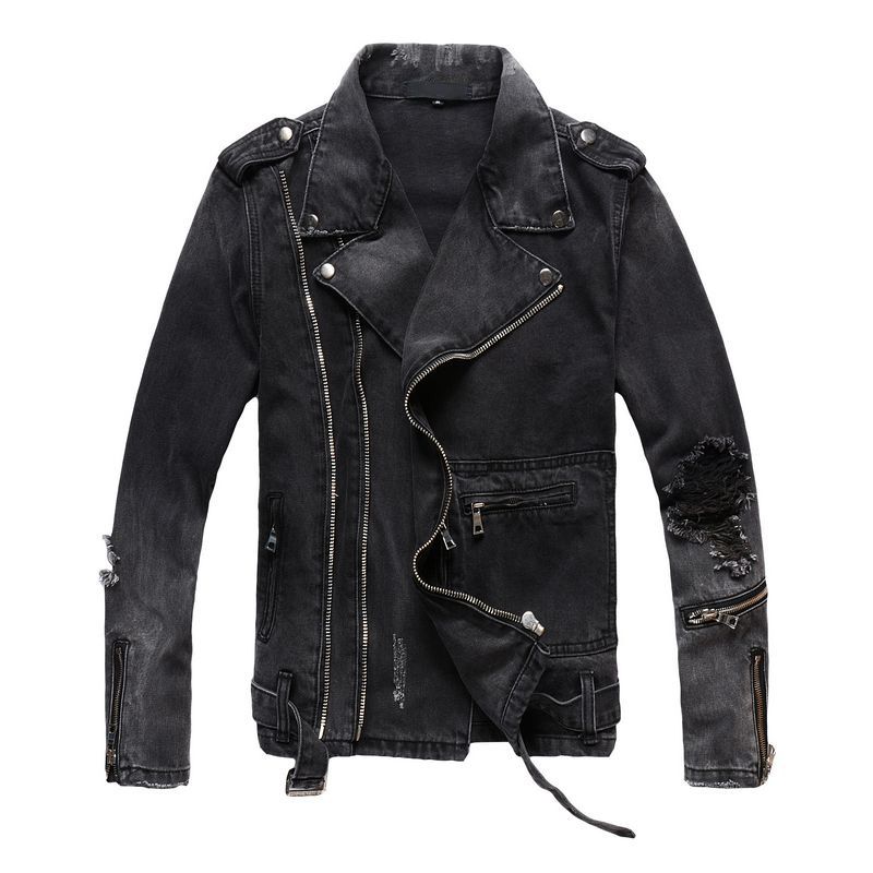 dark gray jean jacket