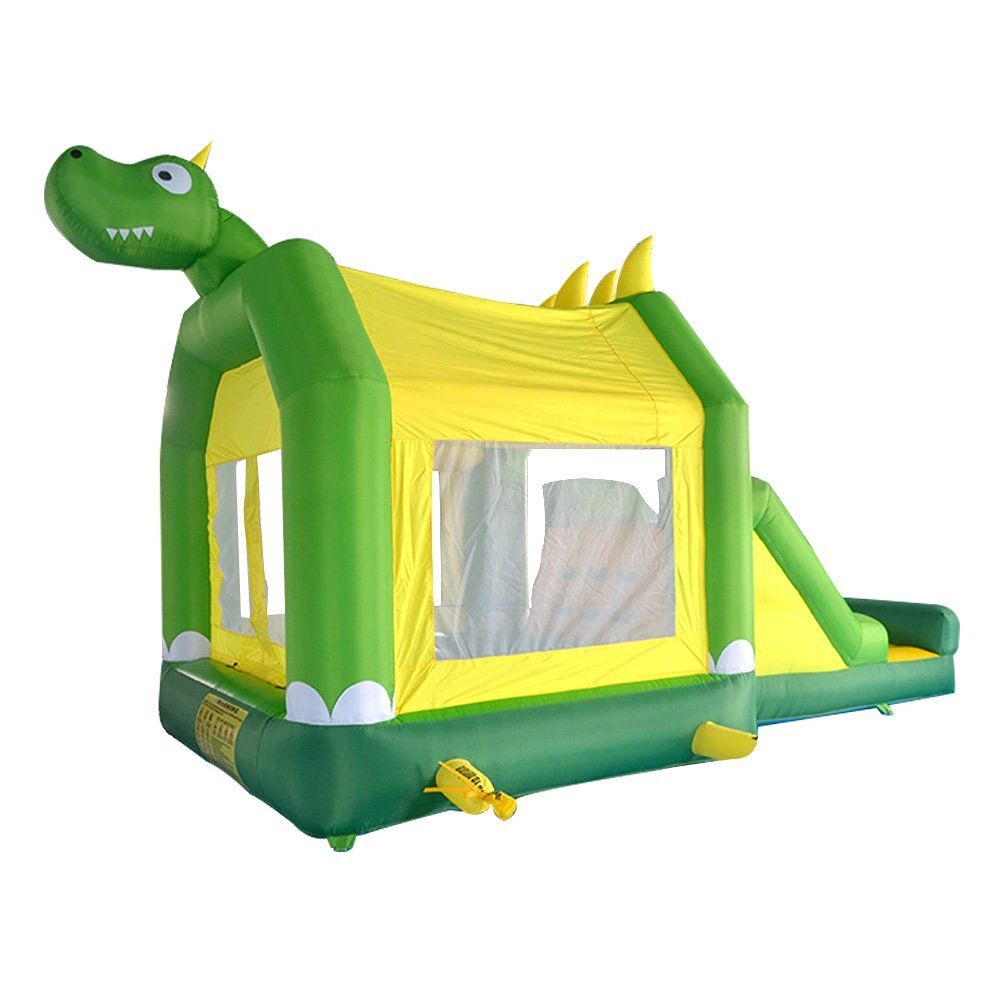Nuevo diseño dinosaurio Bounce House para niños con tobogán inflable Bouncers al aire libre Trampolín Nuevo diseño dinosaurio Bounce House para niños con tobogán inflable Bouncers al aire libre Trampolín