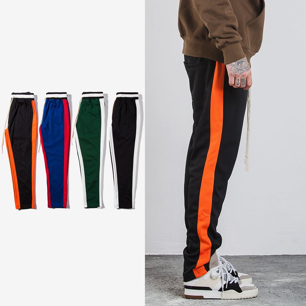 jogger pants with side stripe