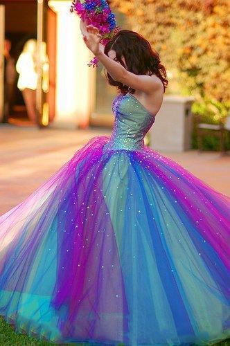 Acquistare Rainbow Colourful Ball Gown Abiti Da Sposa 2017 Senza Spalline  Multicolor Tulle Strati Abiti Da Sposa Abiti Da Sposa Abiti Da Sposa Su  Misura Economico | Consegna Veloce E Qualità | DHgate Italy