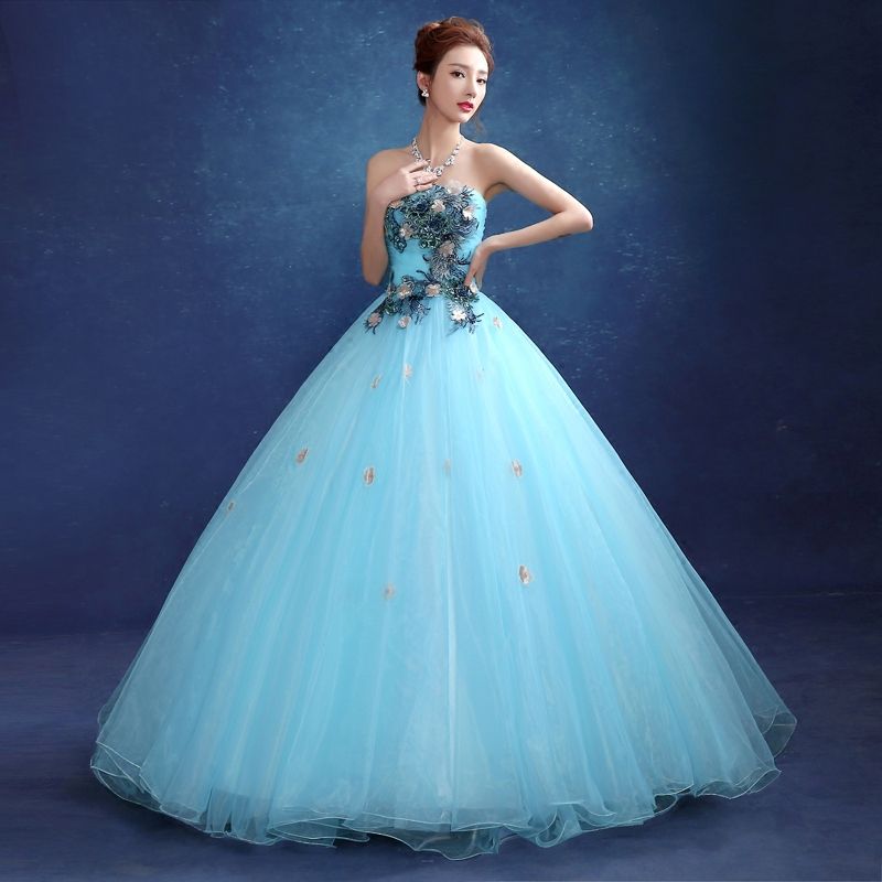 light grey evening gown