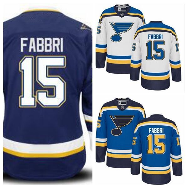 2020 Authentic #15 Robby Fabbri Jersey St. Louis Blues Jersey Fabbri Hockey Jerseys Cheap Blue ...