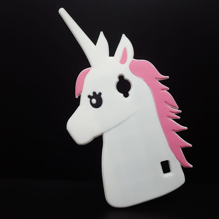 3D Unicornio de Dibujos Animados Caso de Silicona Suave para Y635 Contraportada Caballo
